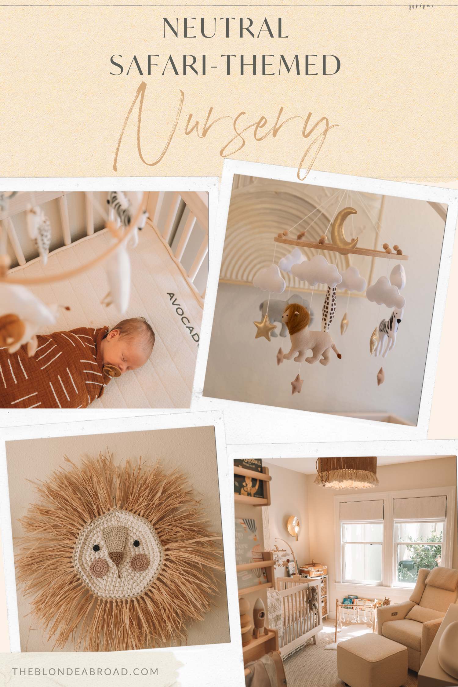 Neutral Safari Themed Nursery