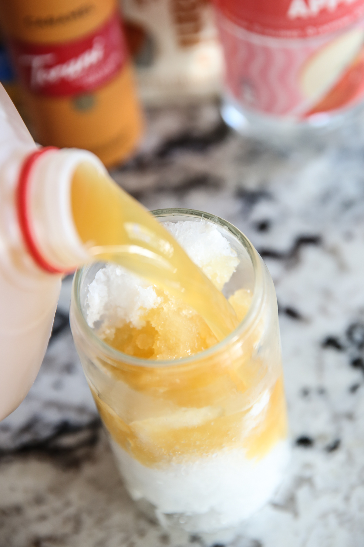 pouring apple cider 