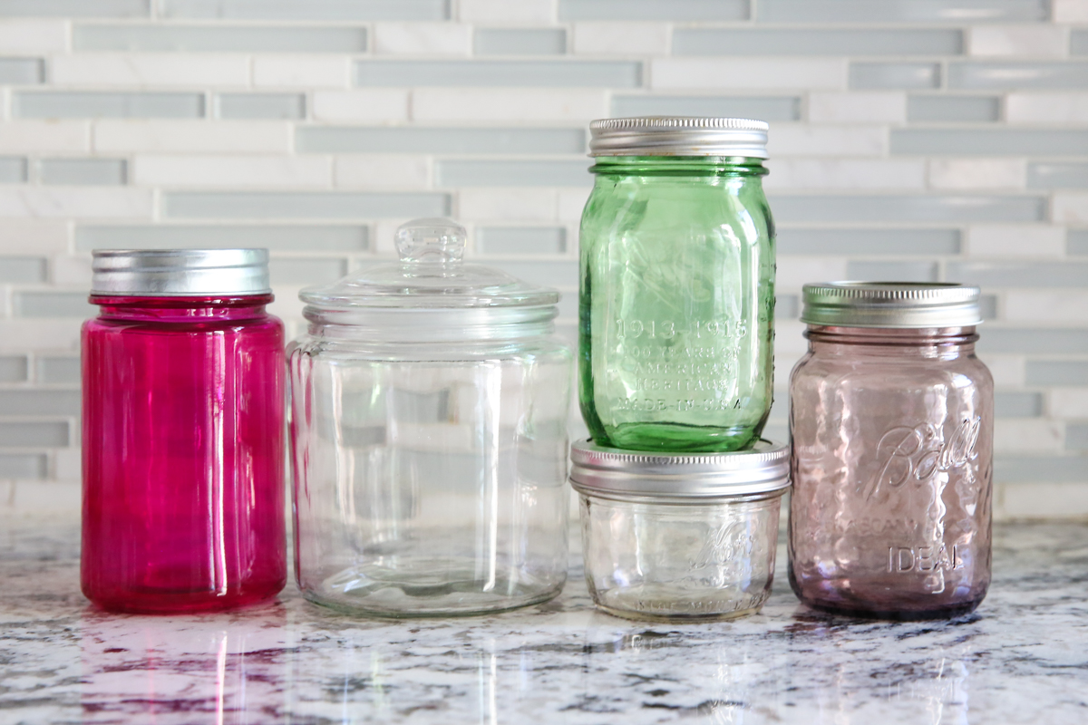 various mason jars