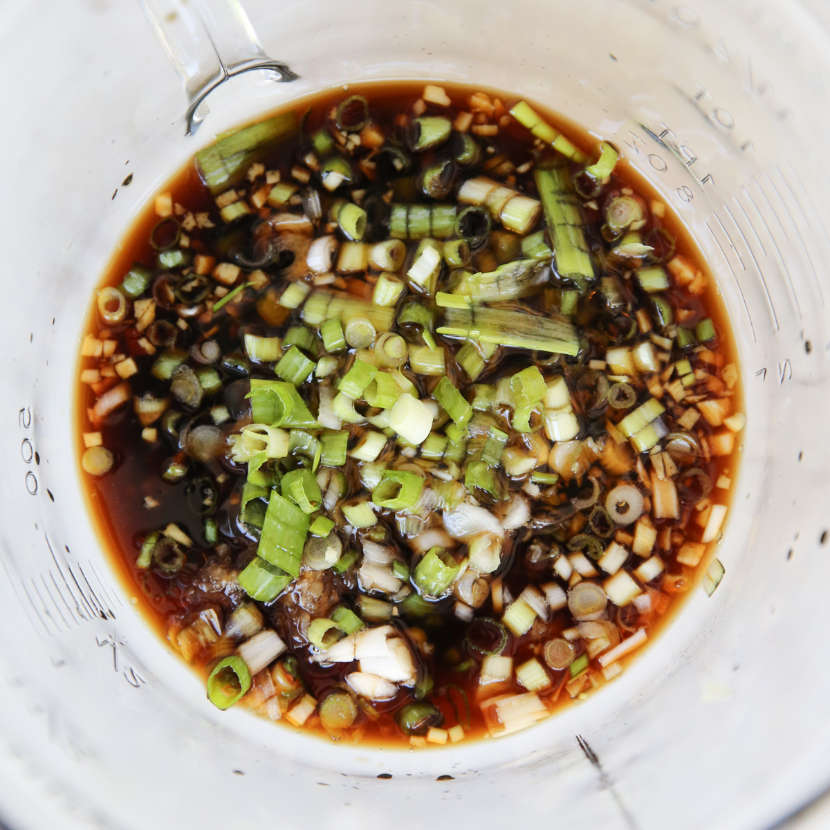 bowl of marinade