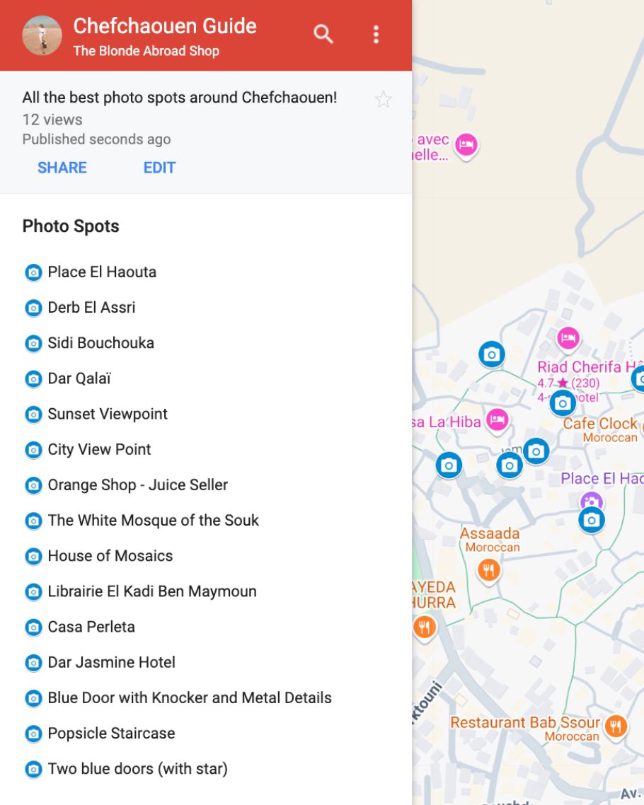 Chefchaouen Google Map Chefchaouen Google Map