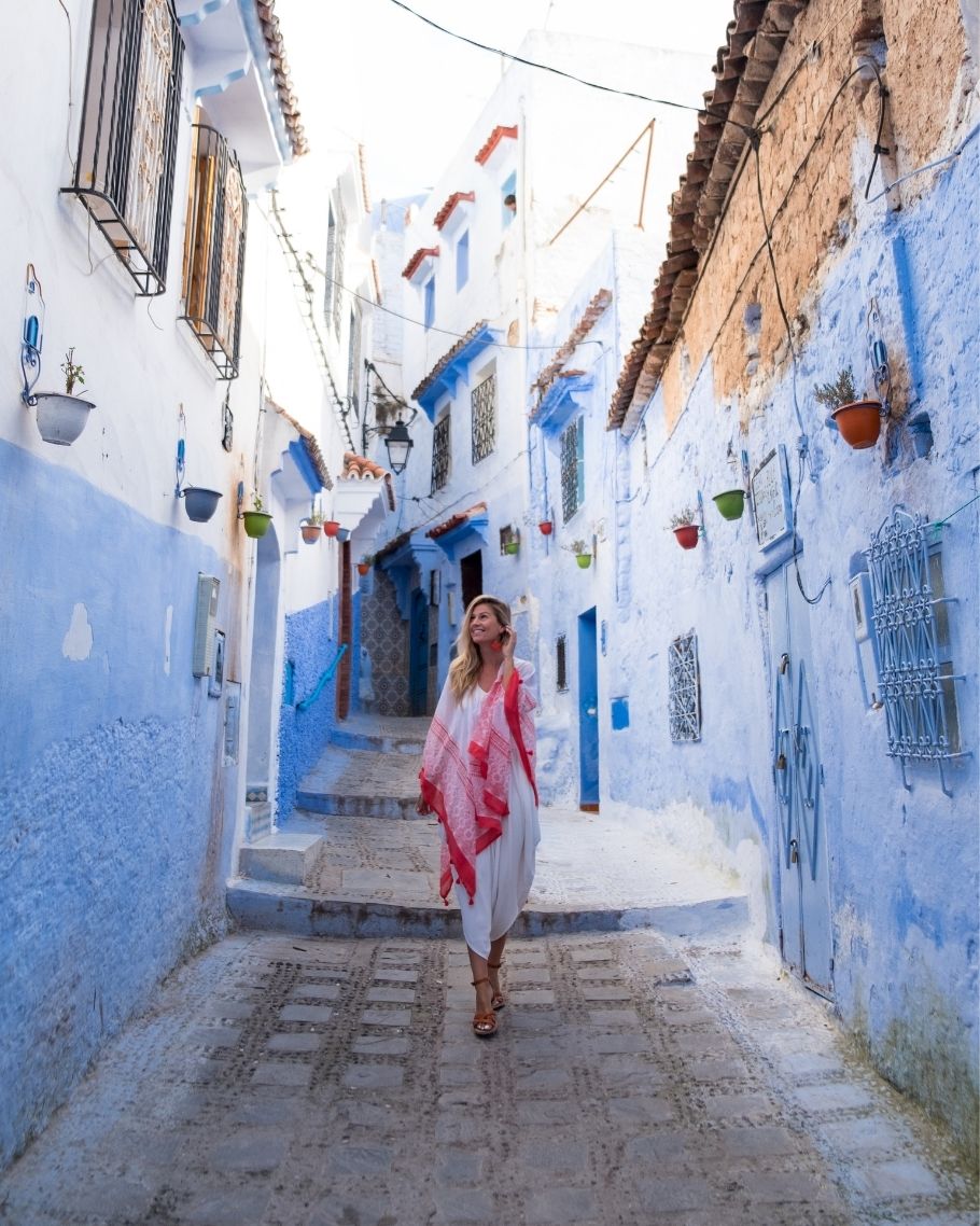 Chefchaouen Instagrammable Spots Chefchaouen Walking Stairs