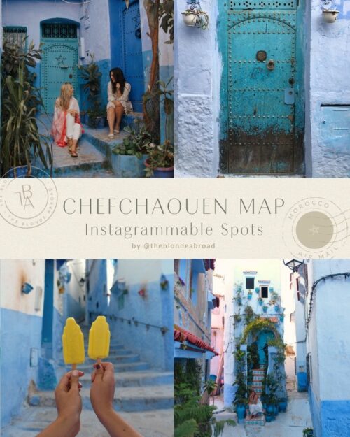 Chefchaouen Instagrammable Spot Map